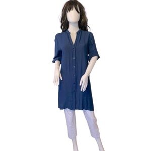 Chico’s Grosgrain Trim Tunic Top